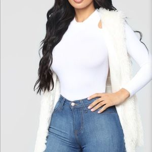 Fashion Nova faux fur cardigan